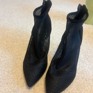 SHEIN Black Mesh Heels